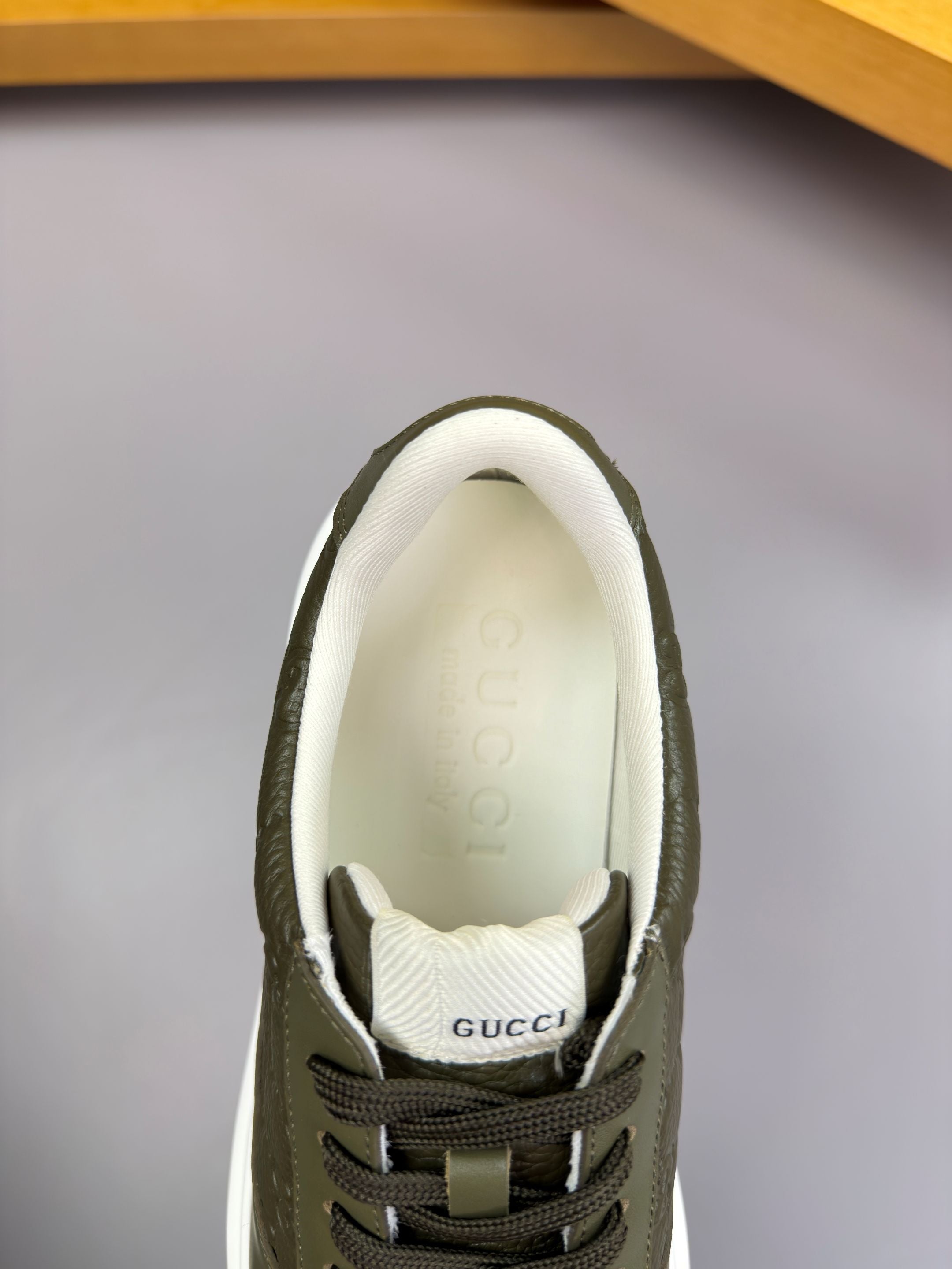 GG SNEAKER GREEN NAPPA LEATHER 194569