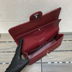 flap bag medium 25 wine caviar shw