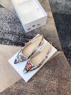 CD 25 J'Adior Slingback Flat Fabric 237871