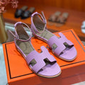 SANTORINI SANDAL LAVENDER CALFSKIN