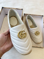 gg espadrilles white calfskin