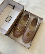 gg espadrilles dark powder pink calfskin