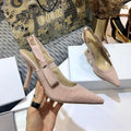 JAdior slingback pumps 95 all rose cannelle embroidered cotton