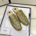 GG PrinceTown Gold Metalic Glitter Mule