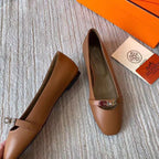 HM Liberty Ballet Flats Brown Sheepskin 679994