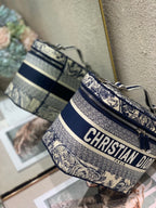 diortravel vanity 25 blue embroidery canvas