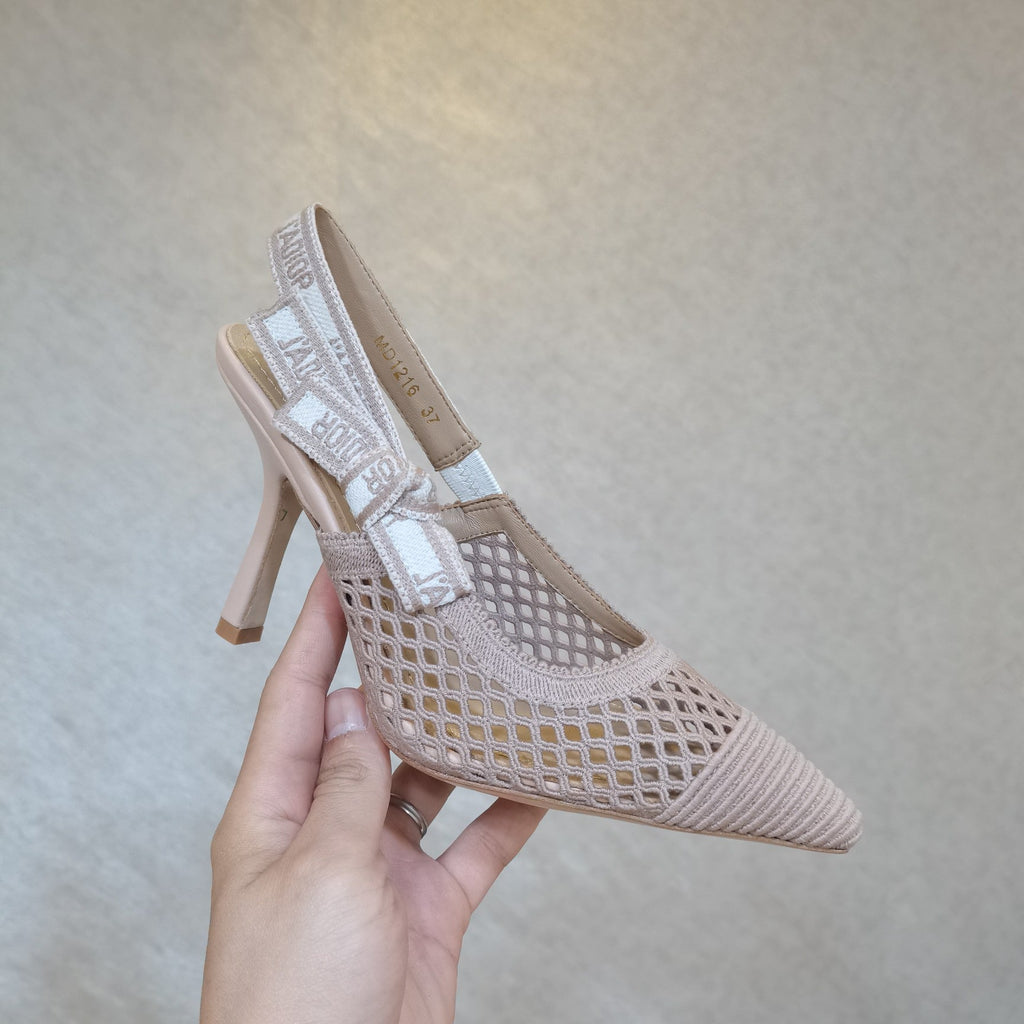 CD 25 J'Adior Slingback Heel Mesh and Leather 237890