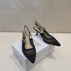 CD 25 J'Adior Slingback Heel Mesh and Leather 237890
