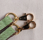 HM KELLY MINI 22 PICKLE CROCODILE EMBOSSED CALFSKIN GOLD HARDWARE