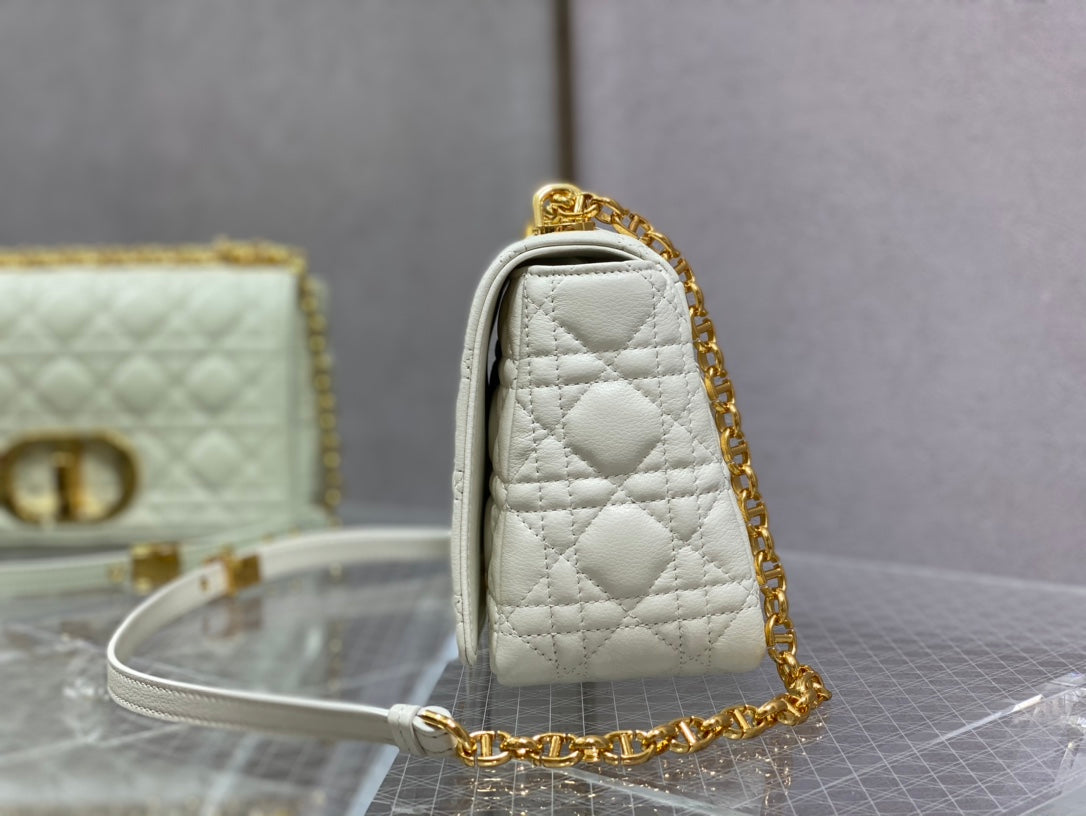 medium caro 25.5 white calfskin