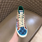 GG Men's High-Top Sneaker Mullticolor Canvas 574751