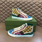 GG Men's High-Top Sneaker Mullticolor Canvas 574751