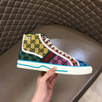 GG Men's High-Top Sneaker Mullticolor Canvas 574751