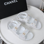 CC 25S Dad Sandal White Tweed Calfskin