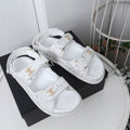 CC 25S Dad Sandal White Tweed Calfskin