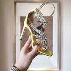 Jimmy 25 Josefine 100mm Sandals Lime Green Calfskin 240070