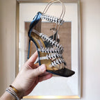 Jimmy 25 Josefine 100mm Sandals Black Calfskin 240072