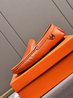 HM Men's Loafer Vibrant Orange Cowhide 509528