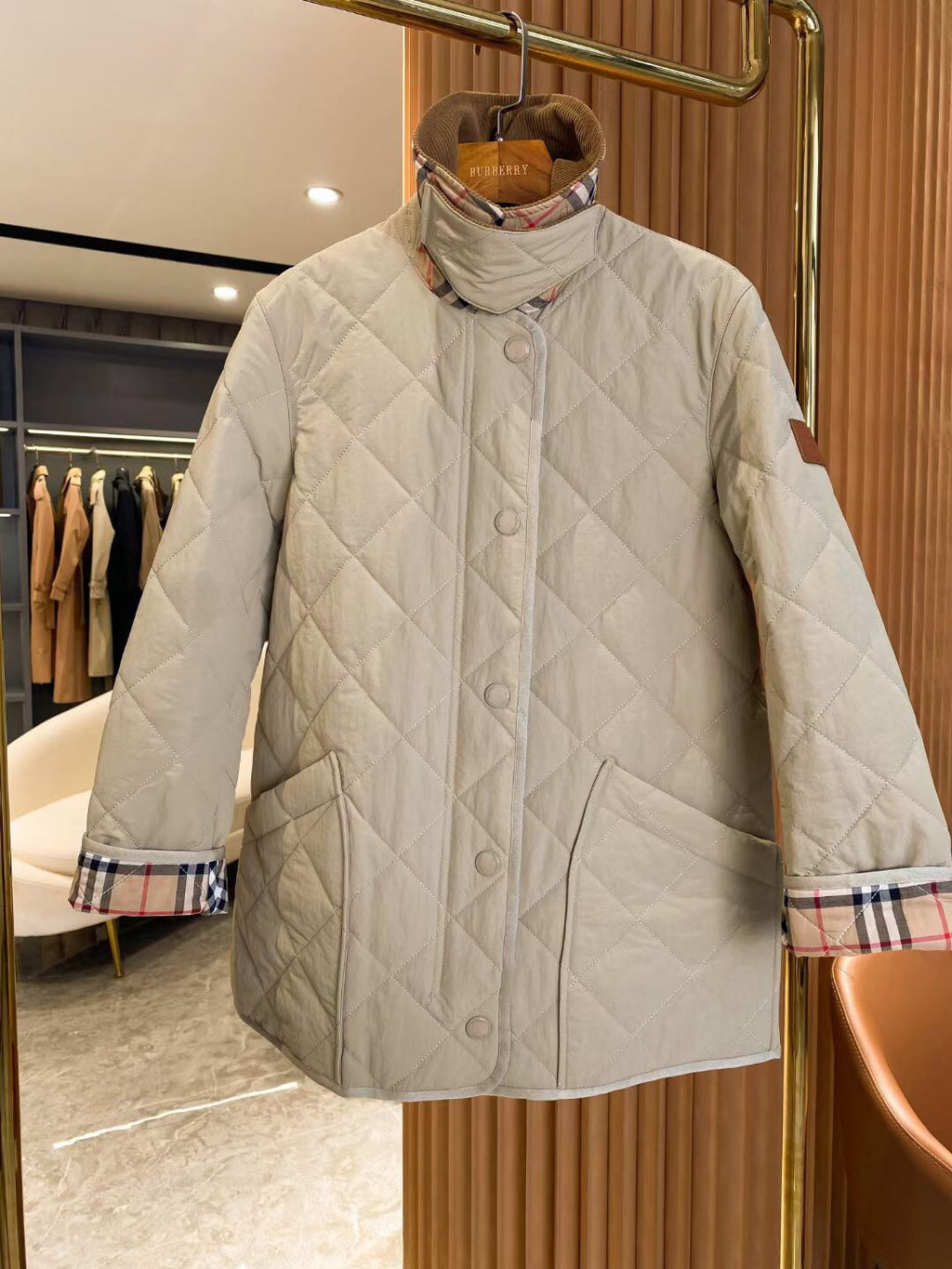 Bur 25 Jacket Beige Cotton And Polyester 282739