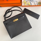 Kelly Danse II 22cm Black Evercolor Leather Ghw