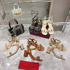 Valentino Roman Stud Sandal 65mm Calfskin 239546