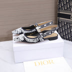 CD 25 J'Adior Slingback Flat Fabric 237871