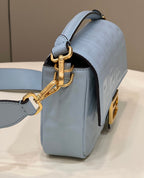 Baguette 27cm Cloud Blue Lambskin Gold Hardware