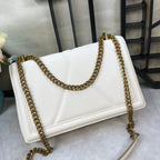 large devotion 26 shouder bag white cafskin