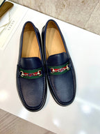 GG Men's Loafer Blue Water-Dyed Cowhide 522526
