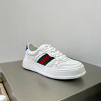 GG Men's ACE Sneaker White Calfskin 536967