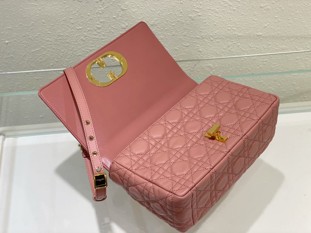 medium caro 25.5 pink calfskin