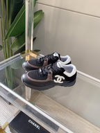 CC Sneaker In Black Mesh Fabric 145611