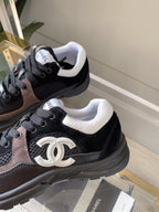 CC Sneaker In Black Mesh Fabric 145611