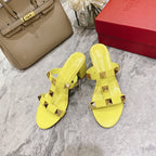 Valentino Roman Stud Sandals Heel Height Sheepskin