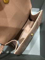 Balenciaga Hourglass bag nude crocodile skin