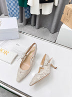 CD 25 J'Adior Slingback Pump Mesh Fabric 237974