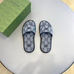 GG x Adidas Men's Slide Grey Canvas 558902