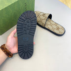 GG x Adidas Men's Sandals Slide Brown Canvas 558907