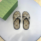 GG x Adidas Men's Sandals Slide Brown Canvas 558910