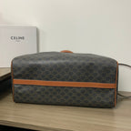 TRAVEL BAG 50 IN BLACK TRIOMPHE CANVAS WITH CELINE PRINT
