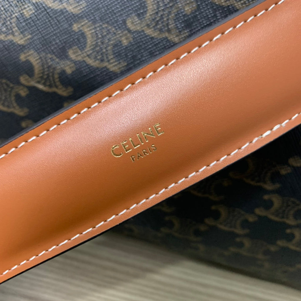 TRAVEL BAG 50 IN BLACK TRIOMPHE CANVAS WITH CELINE PRINT