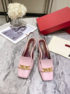 Valentino Slingback Heels Cowhide 239593