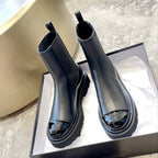 CC 25 Track Sole Chelsea Boots 50mm Black Calfskin 527574