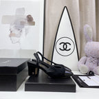 CC Slingback 60mm Black Lambskin And Horsehair