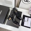 CC Slingback 60mm Black Lambskin And Horsehair
