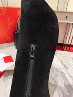 CL Eleonor High Heel Boots 85mm Suede Black