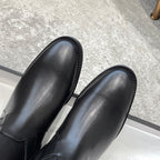 CC 25 Chain High Boots 30mm Black Calfskin 527576