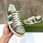 GG x Adidas Men's Sneaker Brown Green Canvas 525937