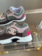 CC Sneaker In Multicolor Suede 145634