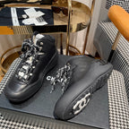 CC Sneaker In Black Lambskin 144801
